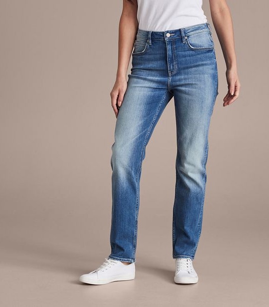 Alexa Straight High Rise Full Length Jeans 
