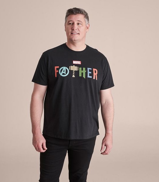 Licensed Marvel Plus Size Father T-Shirt