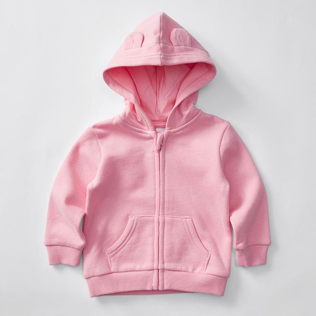 Baby Zip Through Hoodie With Ears