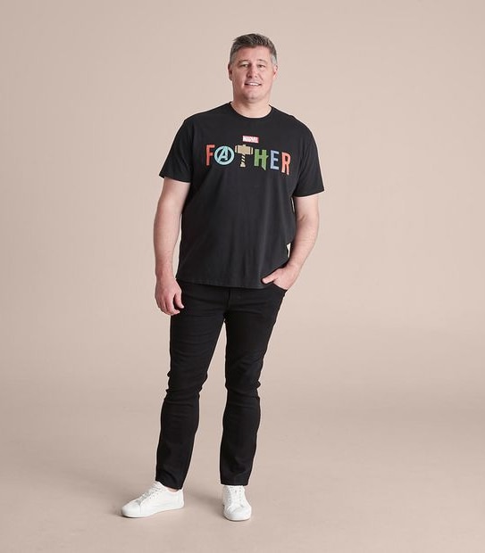 Licensed Marvel Plus Size Father T-Shirt