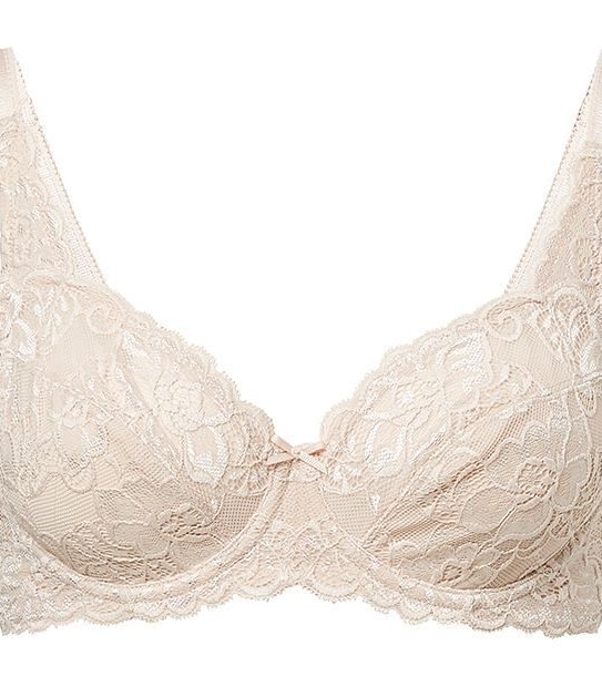 Kara Lace Underwire Bra - Taupe