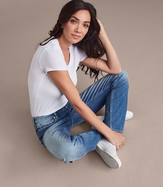 Alexa Straight High Rise Full Length Jeans 