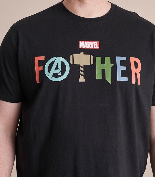 Licensed Marvel Plus Size Father T-Shirt