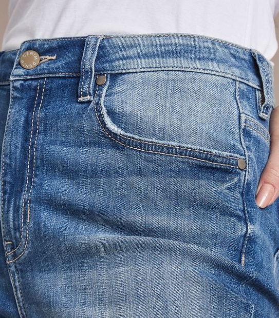 Alexa Straight High Rise Full Length Jeans 