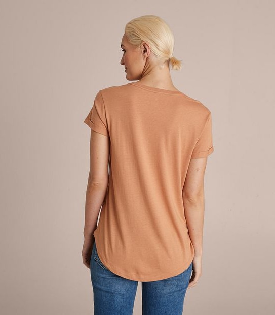 Cotton/Modal Relaxed Crew T-Shirt