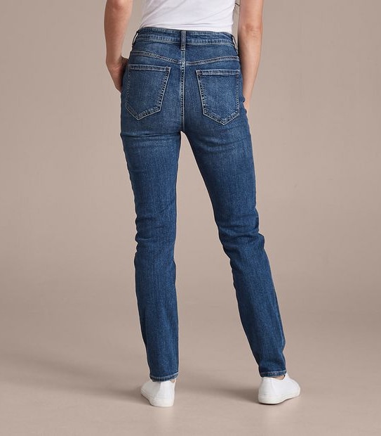 Alexa Straight High Rise Full Length Jeans 