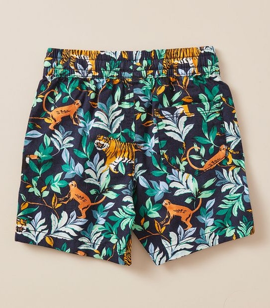 Linen Blend Volley Short