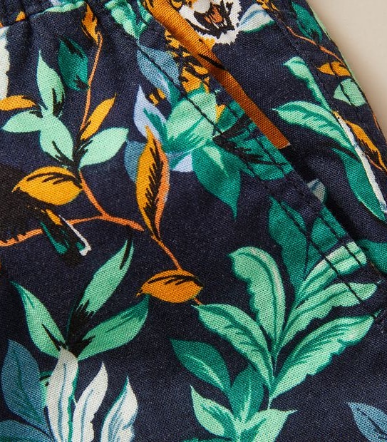 Linen Blend Volley Short