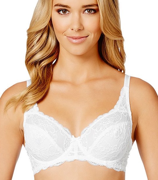 Kara Lace Underwire Bra - White