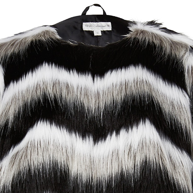 faux fur jacket target australia