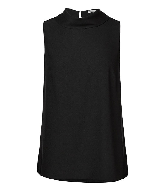 Sleeveless High Neck Top - Black 4 of 5