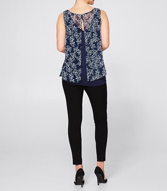 Sleeveless Double Layer Top