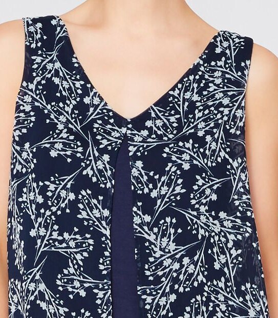 Sleeveless Double Layer Top
