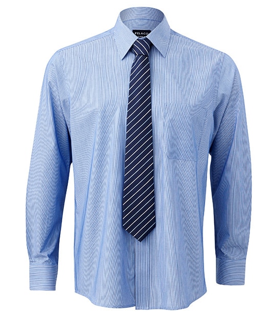 Pelaco Traditional Shirt + Tie Set - Stripe Blue