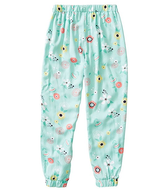 Girls' Floral Print Harem Pants 2 of 3