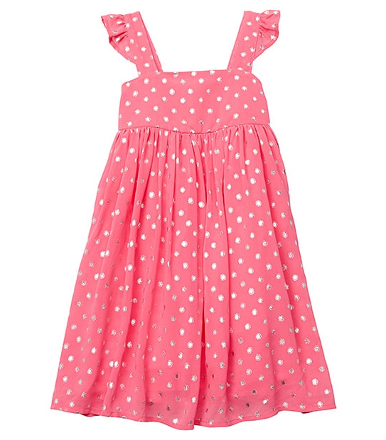 Girls' Foil Print Dress