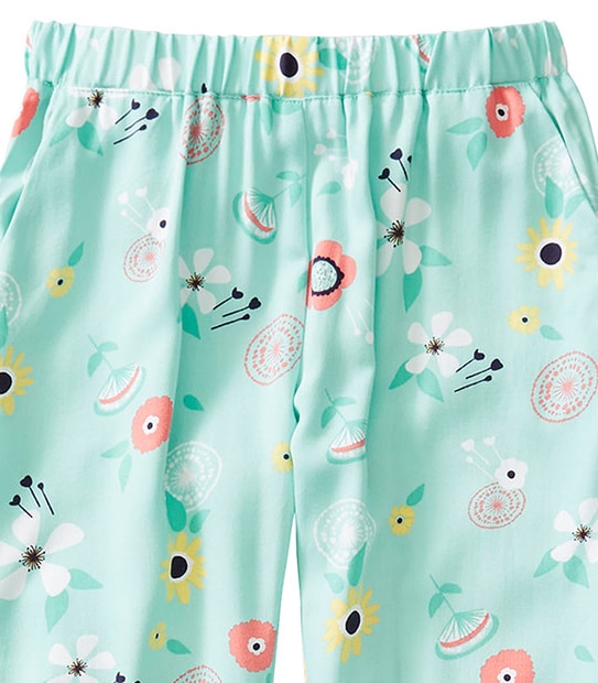 Girls' Floral Print Harem Pants 3 of 3