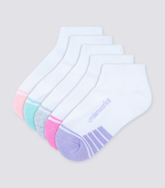 5 Pack Underworks Low Cut Socks