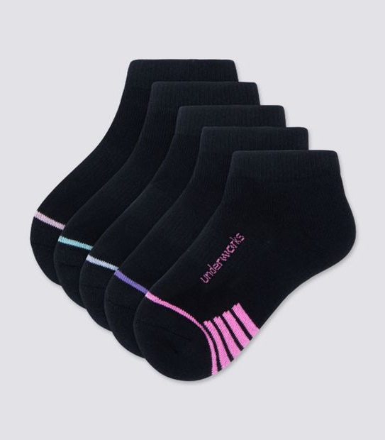 5 Pack Underworks Kids Low Cut Socks