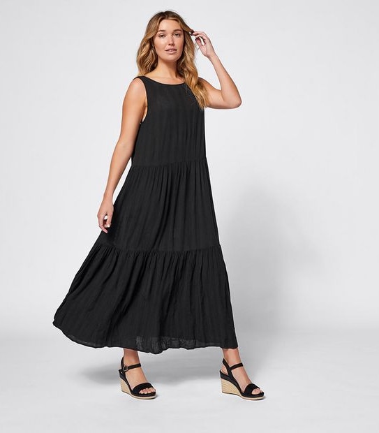 Sleeveless Maxi Tiered Dress