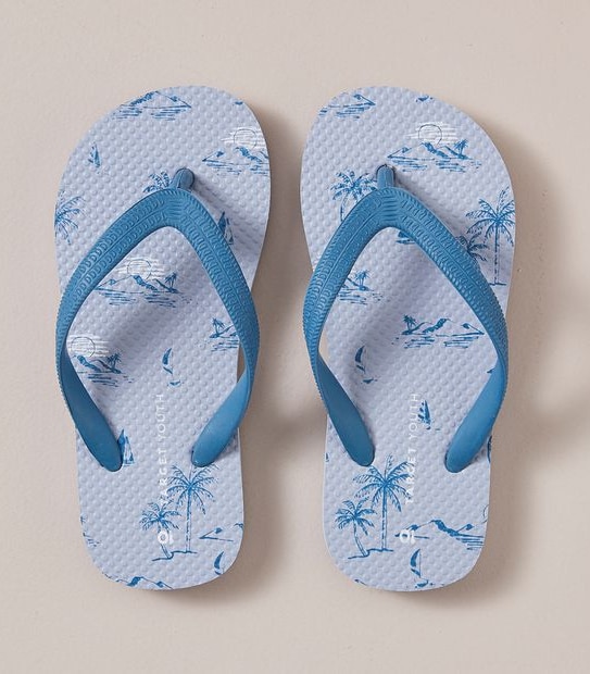 YTH B SUNSET BLUE THONG  SIZE 10-6