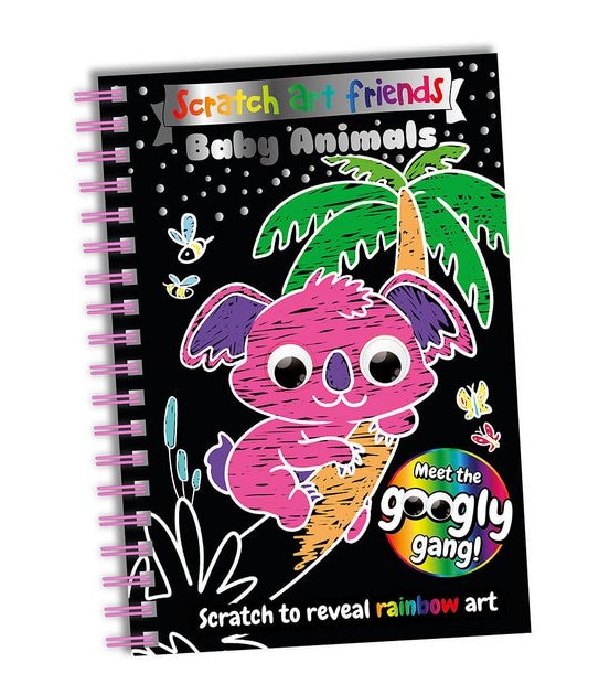 Scratch Art Friends: Baby Animals