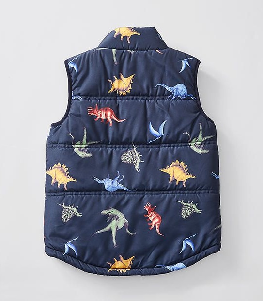 Dinosaur Puffer Vest