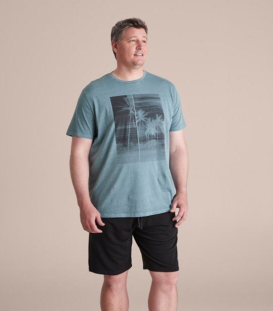 Mr Big Garment Dye Print T-Shirt