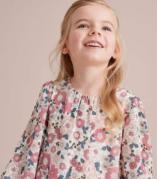 Floral Frill Hem Dress