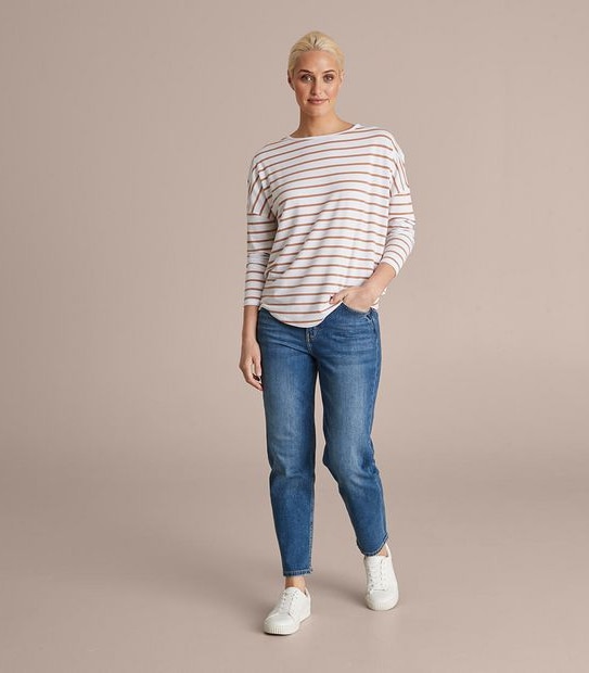 Drop Shoulder Scoop Neck Top