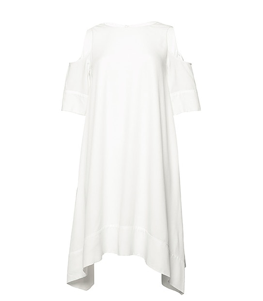 Cold Shoulder Dress - White | Target Australia