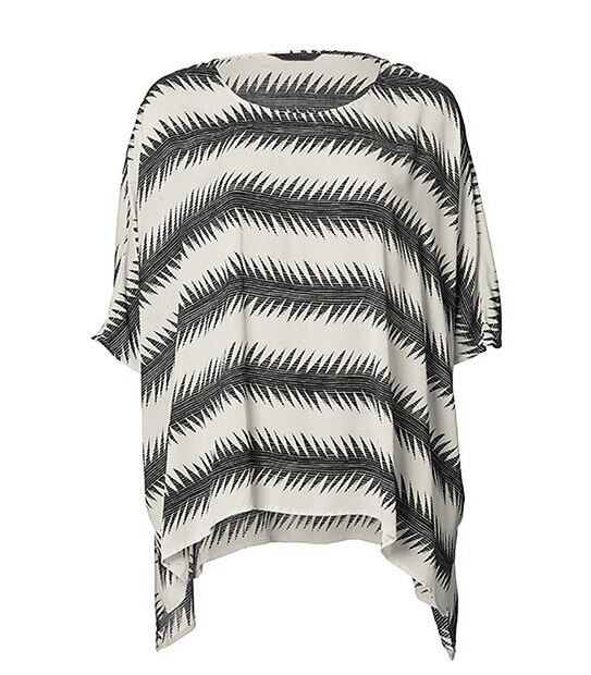 Belle Curve Print Poncho