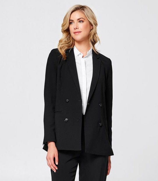 Double-Breasted Relaxed Blazer