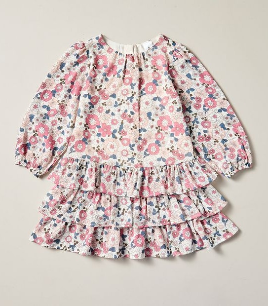 Floral Frill Hem Dress
