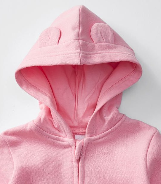 Baby Zip Through Hoodie With Ears 3 of 3