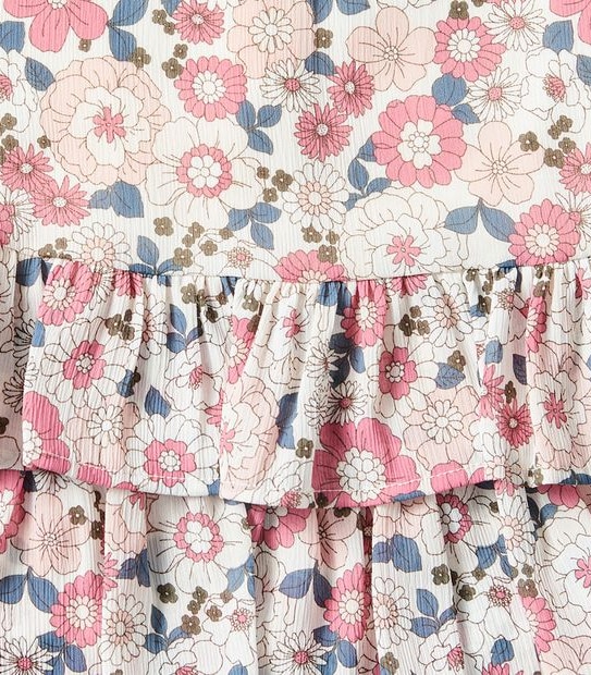 Floral Frill Hem Dress