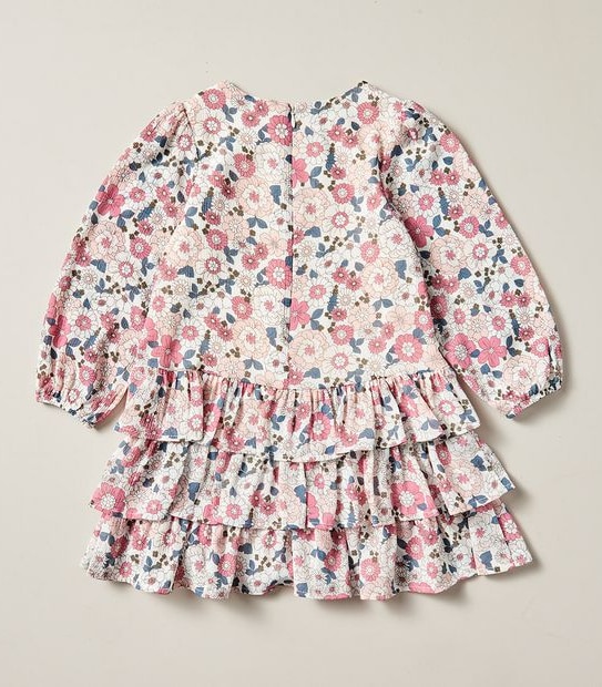 Floral Frill Hem Dress