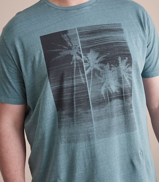 Mr Big Garment Dye Print T-Shirt