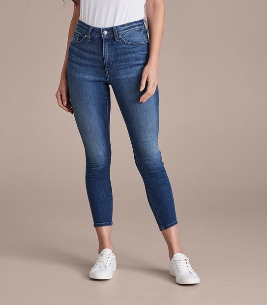 Skinny High Rise Crop Length Jeans