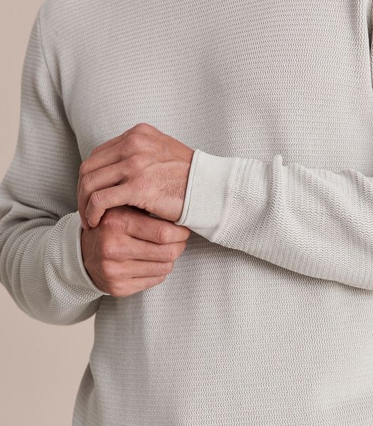 Knit Zig Zag Stitch Crew Neck Jumper