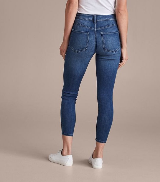 Skinny High Rise Crop Length Jeans