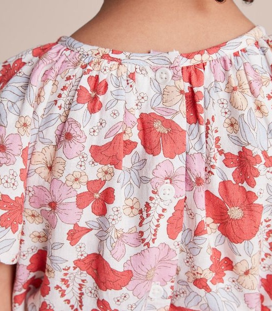 Linen Blend Floral Tank Target Australia