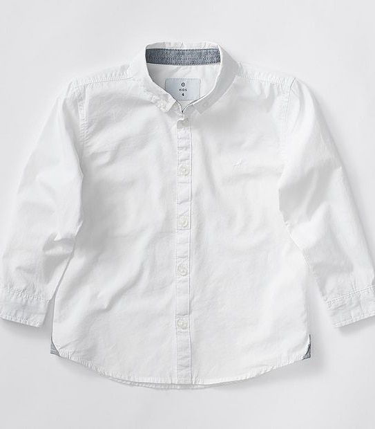 Boys Long Sleeve Shirt - White