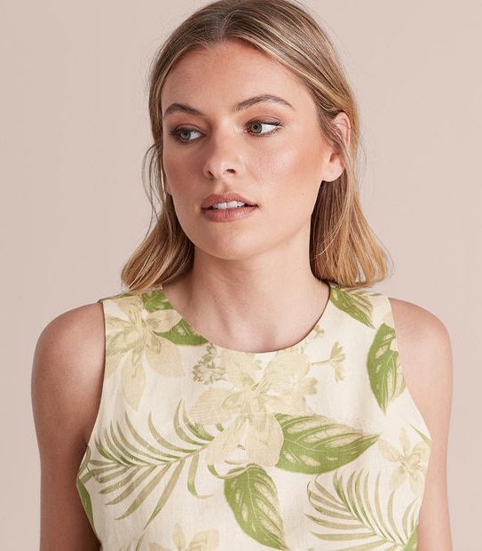 Preview Linen Blend Shell Top