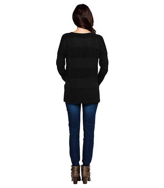 Ottoman Rib Jumper - Black