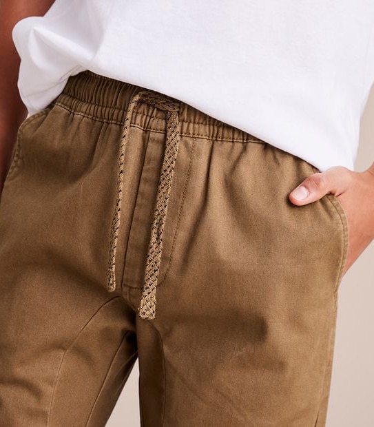 Pull On Cuffed Chino Pants
