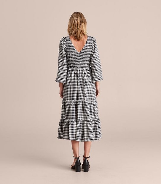 Preview Shirred Midi Dress