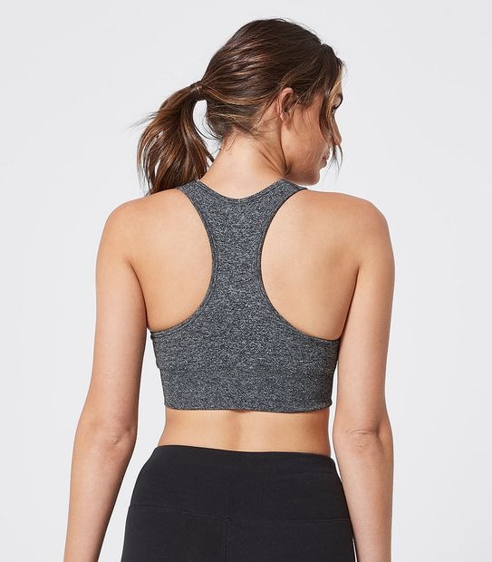 Harmony Repreve Low Impact Crop Top - Charcoal Grey