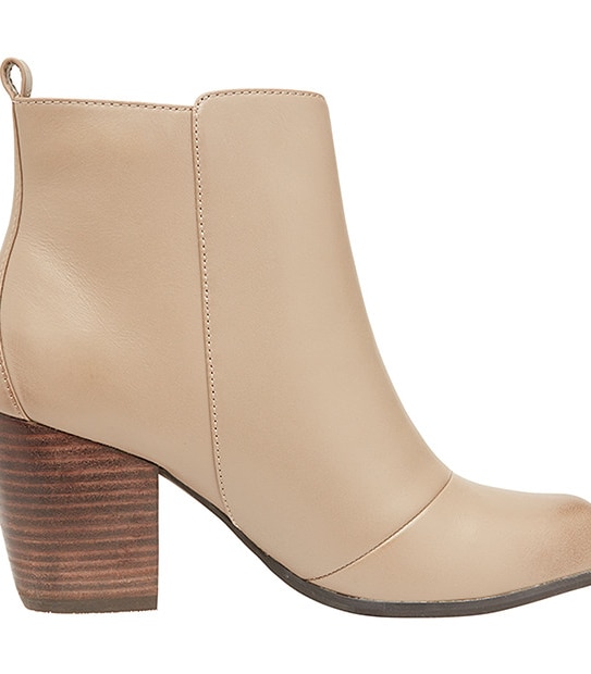 Varsity Leather Ankle Boots