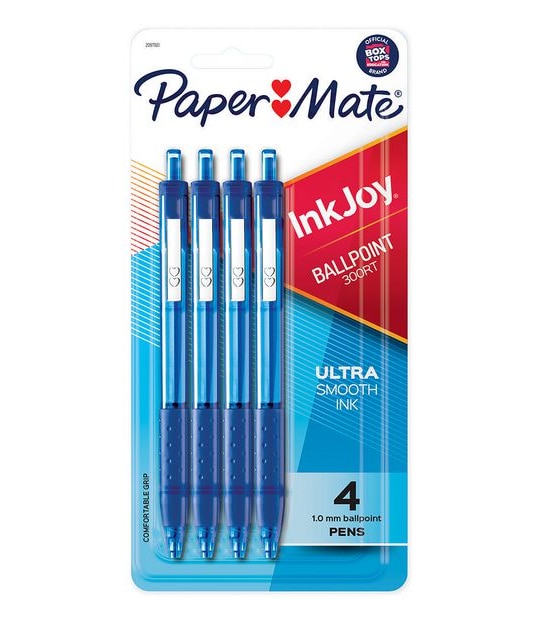 Paper Mate 4 Pack InkJoy 300RT Ballpoint Pens